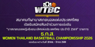 รับสมัครทีมเข้าร่วมแข่งขัน ธ.ก.ส.WOMEN’S BASKETBALL CHAMPIONSHIP 2026